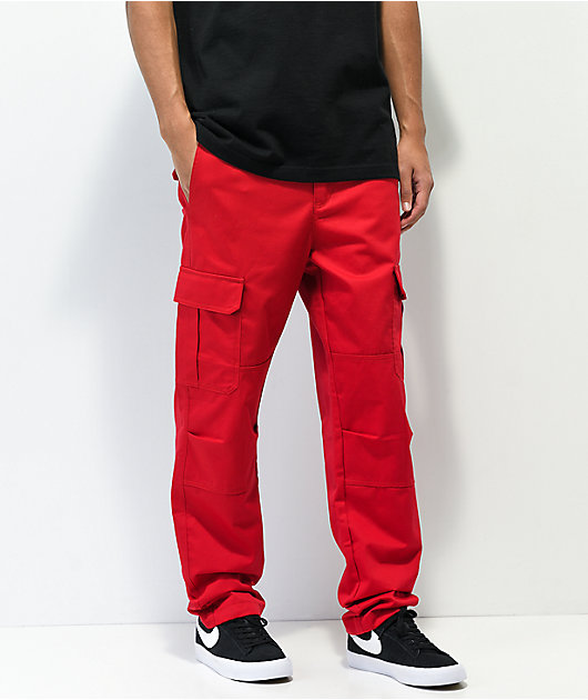 Empyre Orders Red Cargo Pants New Collections sales hot at ...
